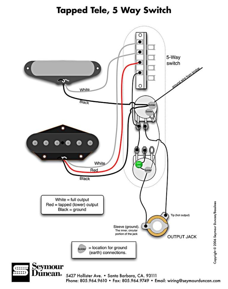 Fender Vintage Hot Rod '52 Telecaster Wiring Diagram