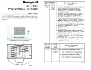 rth6580wf honeywell thermostats wiring diagrams