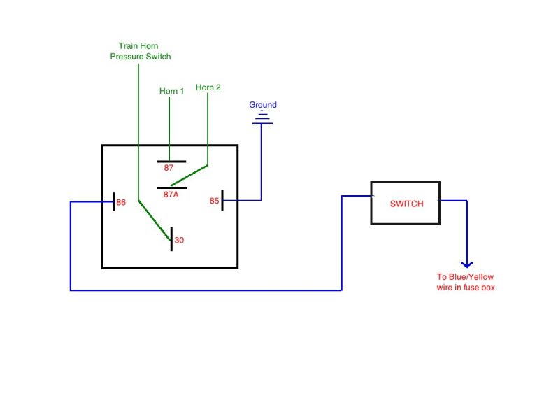 Air Horn Train Horn Wiring Diagram Without Relay