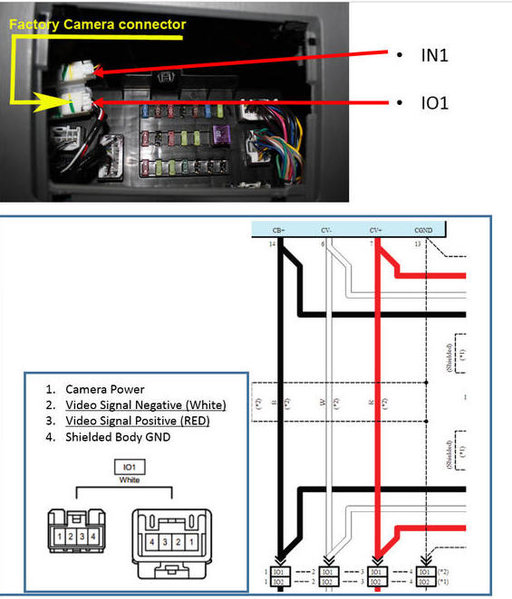 4 Pin Reverse Camera Wiring Diagram