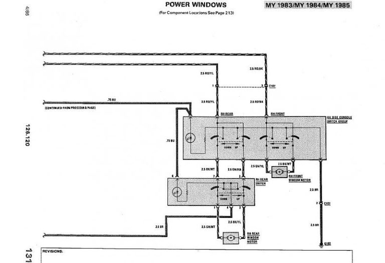 Schematic 5 Pin Power Window Switch Wiring Diagram