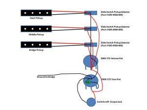 Electric Guitar Wiring Diagram Three Pickup Back Mefd