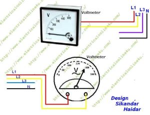 How To Wire Voltmeter In 3 Phase Wiring