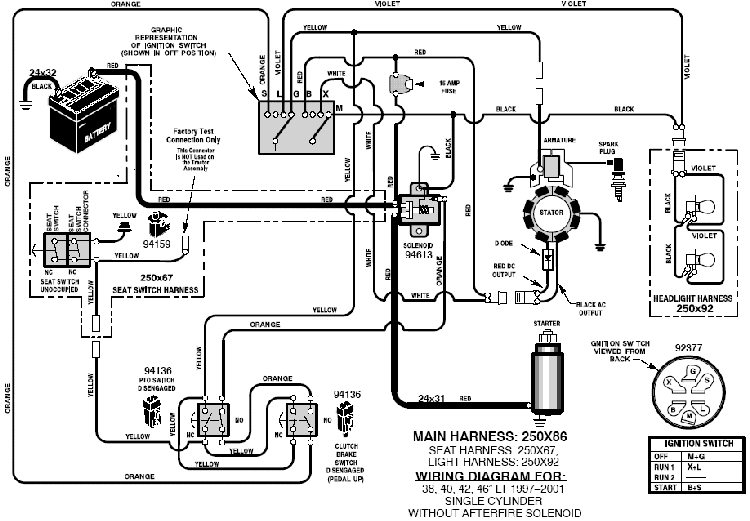 Wiring Diagram For A Murray Riding Mower