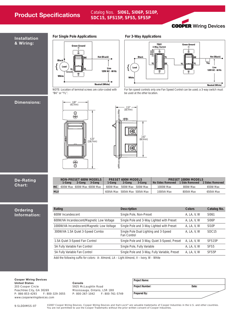eaton dimmer switch wiring diagram