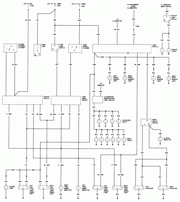 Hino Wiring Diagram Schematic