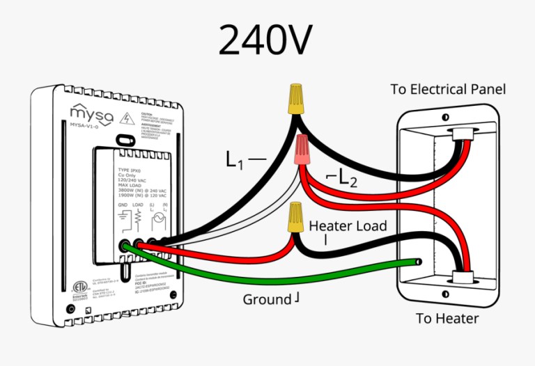 240 Volt Thermostat Wiring Diagram