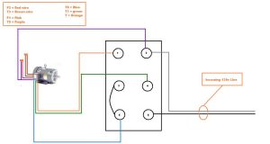 Help wiring single phase 110v motor to drum switch