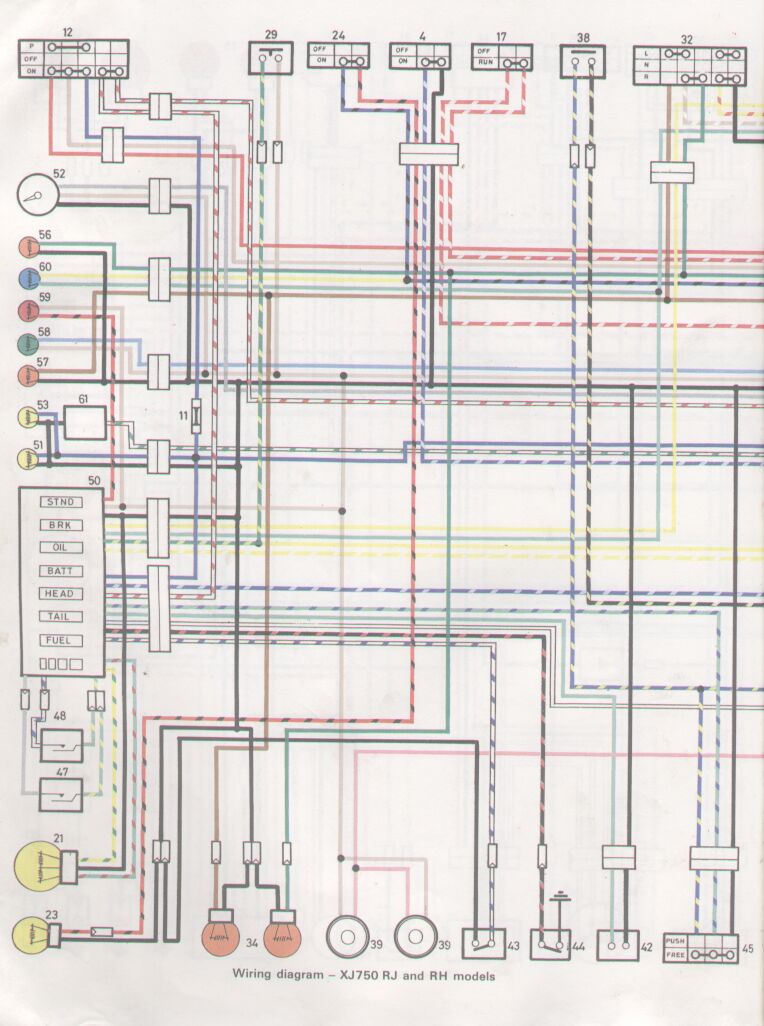 1982 Yamaha Xj750 Wiring Diagram