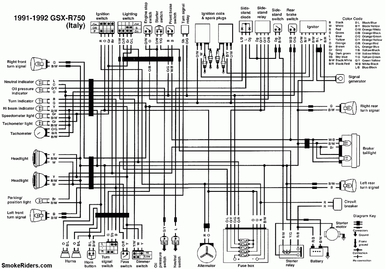 2003 Gsxr 600 Wiring Diagram