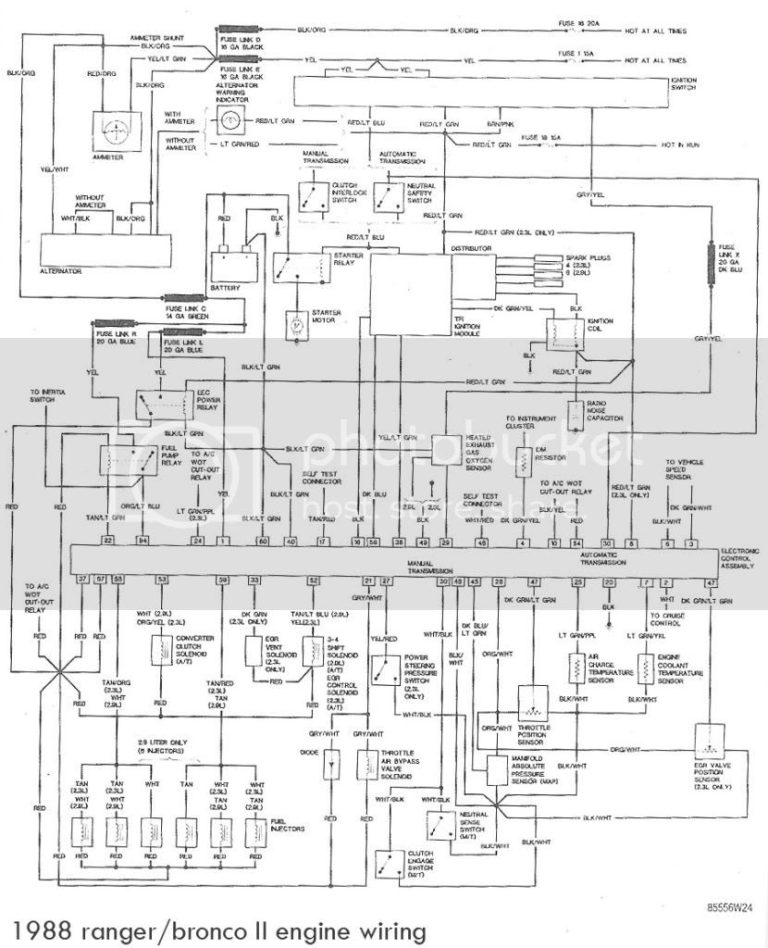1988 Ford Ranger Fuel Pump Wiring Diagram