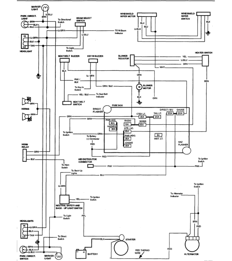 1978 Chevy K10 Wiring Diagram