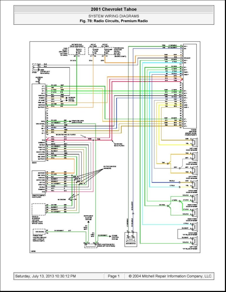 2000 Chevy Tahoe Stereo Wiring Diagram