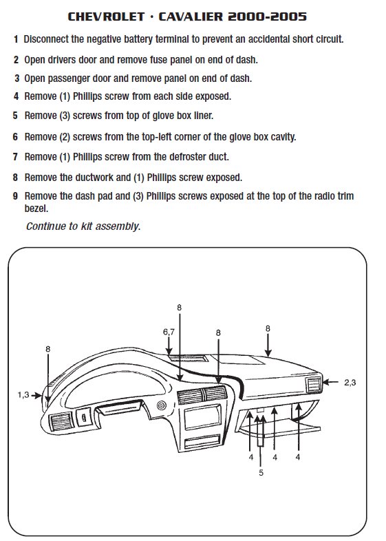2005 Chevy Cavalier Wiring Diagram