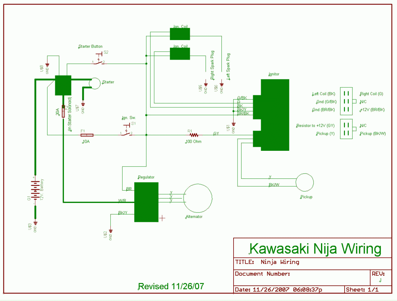 Kawasaki Bayou 250 Wiring Diagram