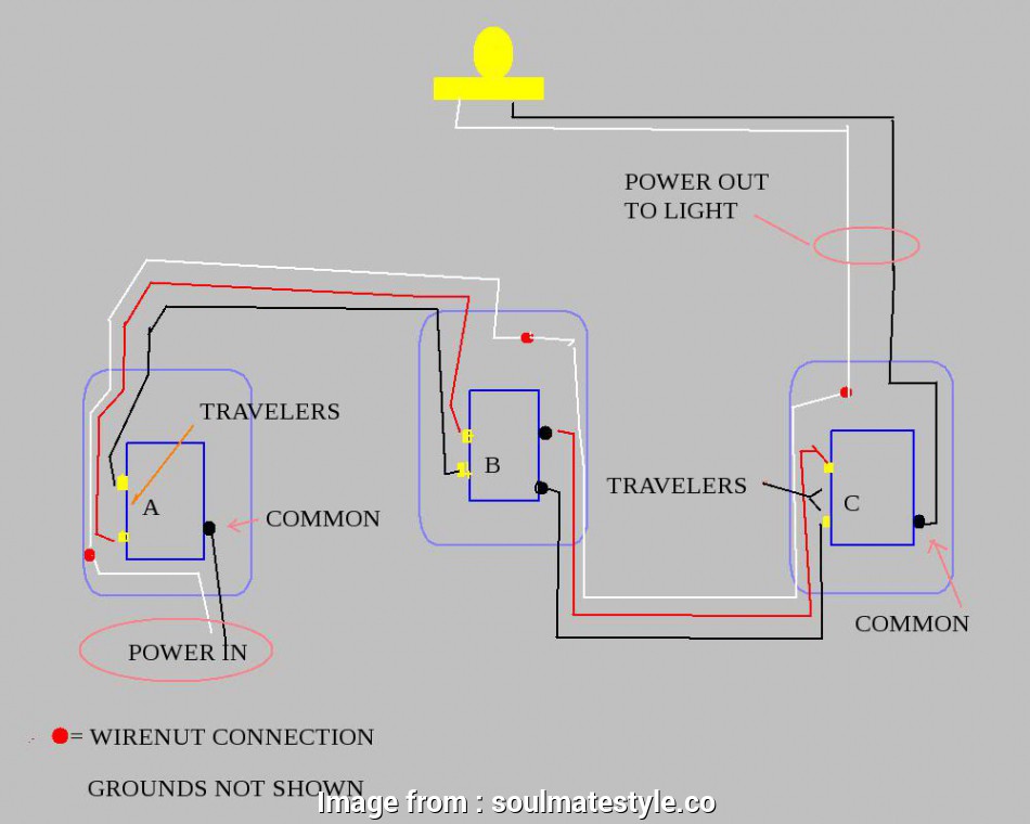 3 Way Switch Diagram Common Common Wire Color For A Light Switch Is