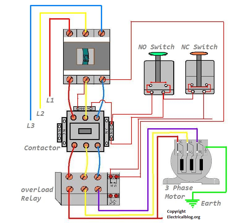 3 Phase Start Stop Wiring Diagram