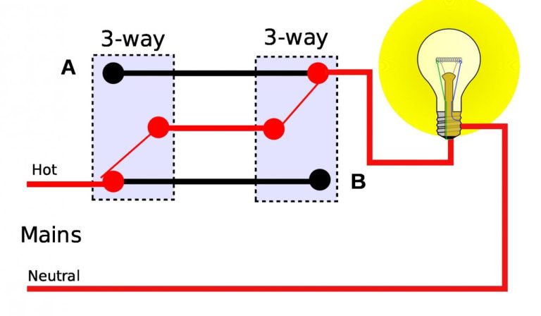 4 Wire 3-Way Switch Diagram