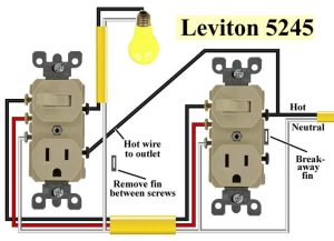 Leviton Switch Outlet Combo Wiring Diagram schematic and wiring diagram