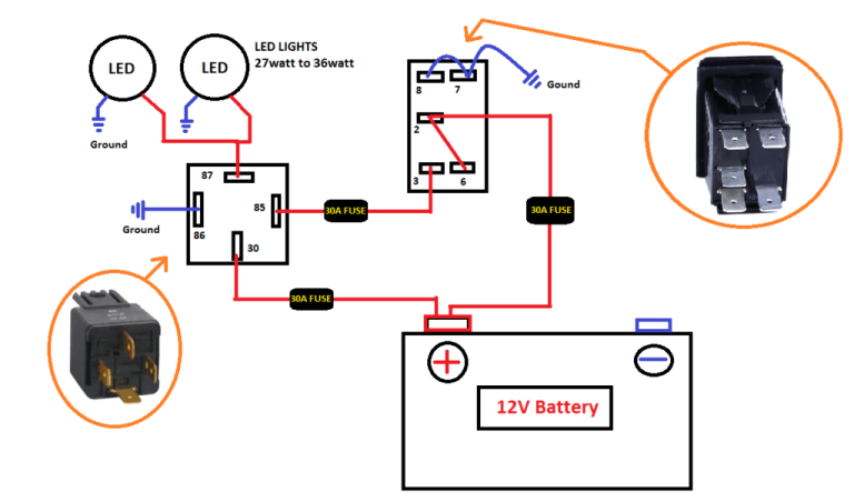 5 Pin Fog Light Switch Wiring Diagram