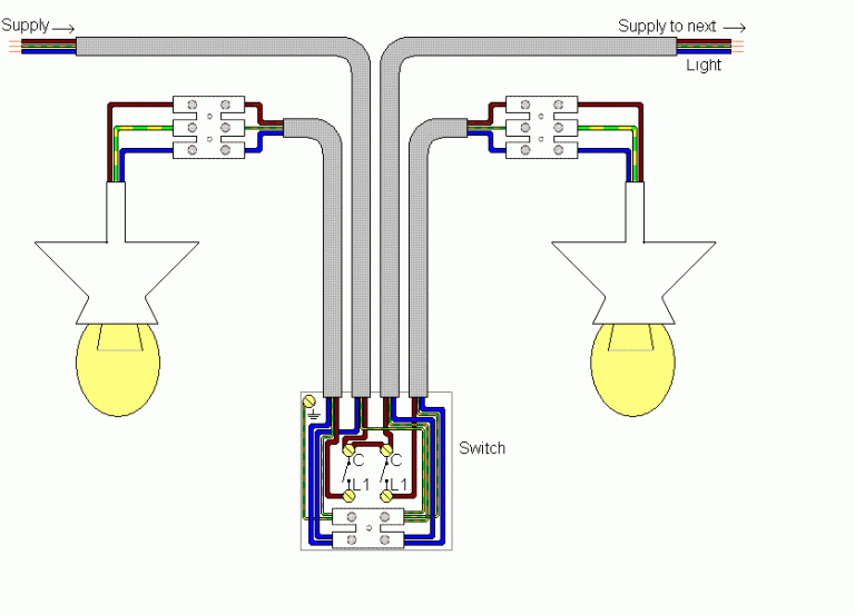 2 Gang 2 Way Switch Wiring Diagram