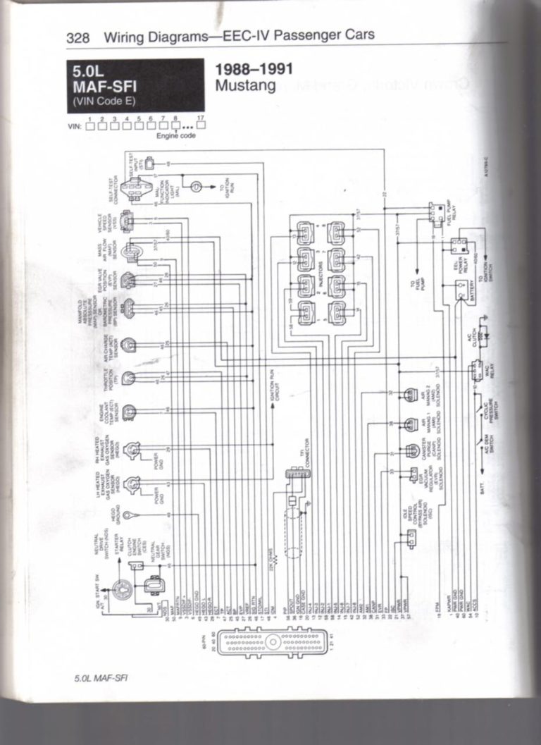 1990 Ford Mustang Wiring Diagram