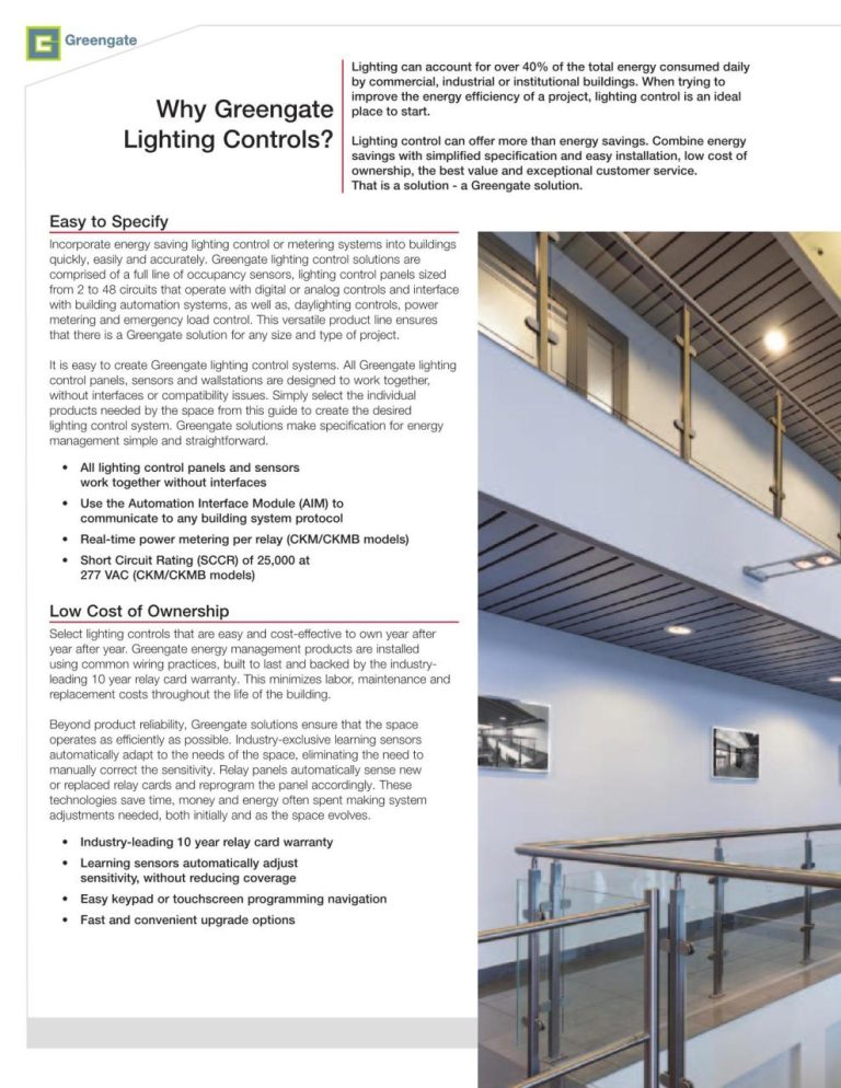 Greengate Lighting Controls Wiring Diagram