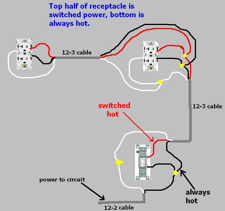 Half Switched Outlet Diagram