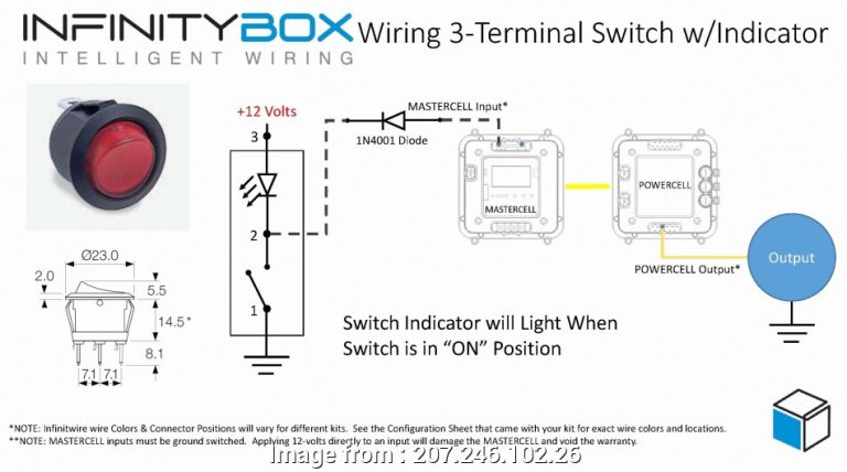 3 Pin Led Rocker Switch Wiring Diagram