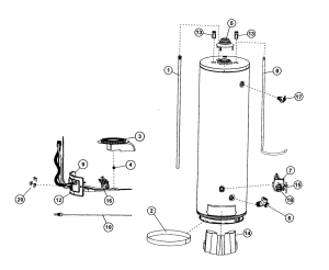 Electric Hot Water Heater Parts Diagram Best Water Heater