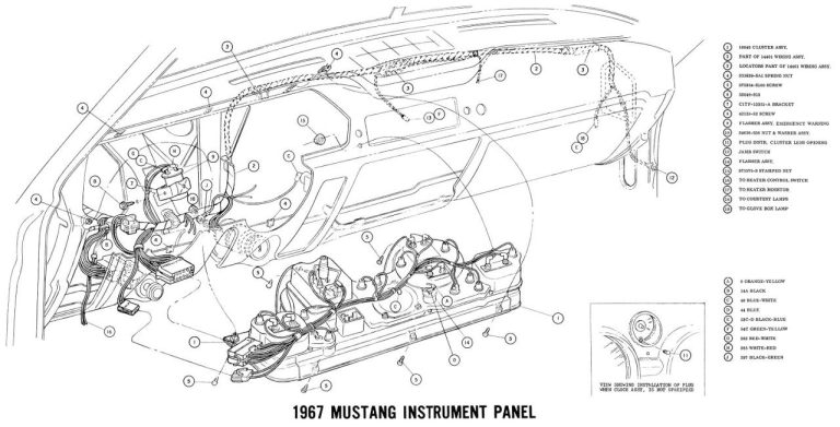 1969 Mustang Instrument Cluster Wiring Diagram