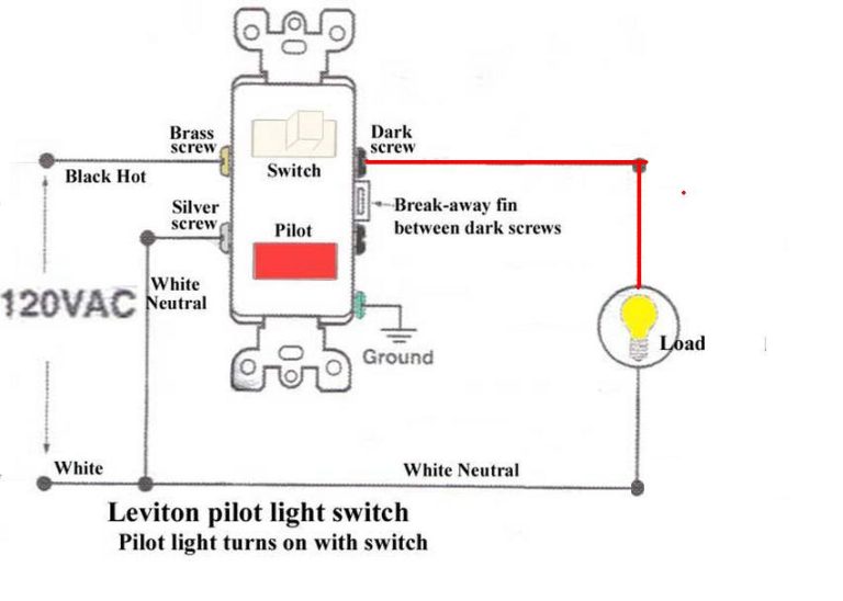 Leviton 3 Way Toggle Switch Wiring Diagram