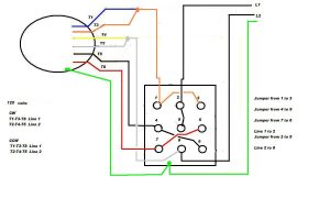 Wiring a 9 lead motor to Drum Switch