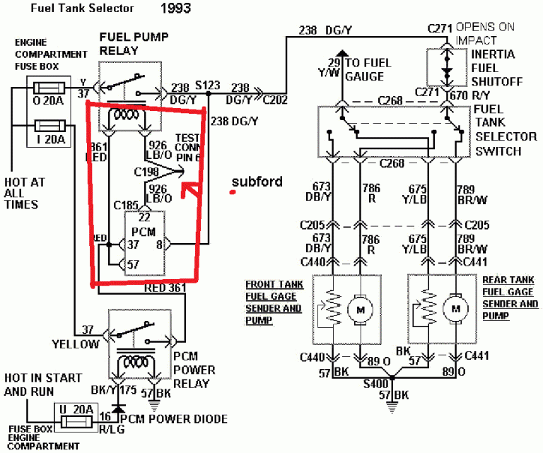 Honda Fuel Pump Relay Wiring Diagram