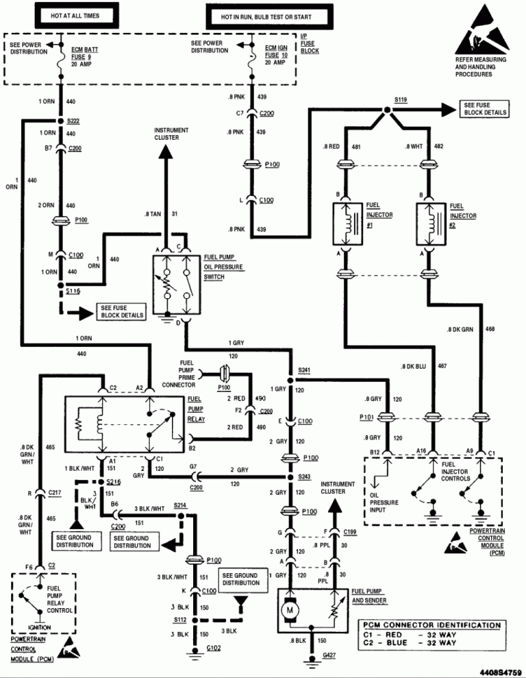 2000 Chevy Silverado Fuel Pump Wiring Diagram