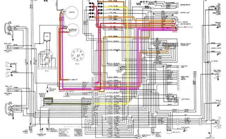 1989 Chevy Truck Instrument Cluster Wiring Diagram