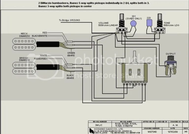 Dimarzio 5 Way Switch Wiring Diagram