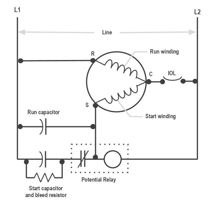 Part Winding Start Compressor Wiring Diagram
