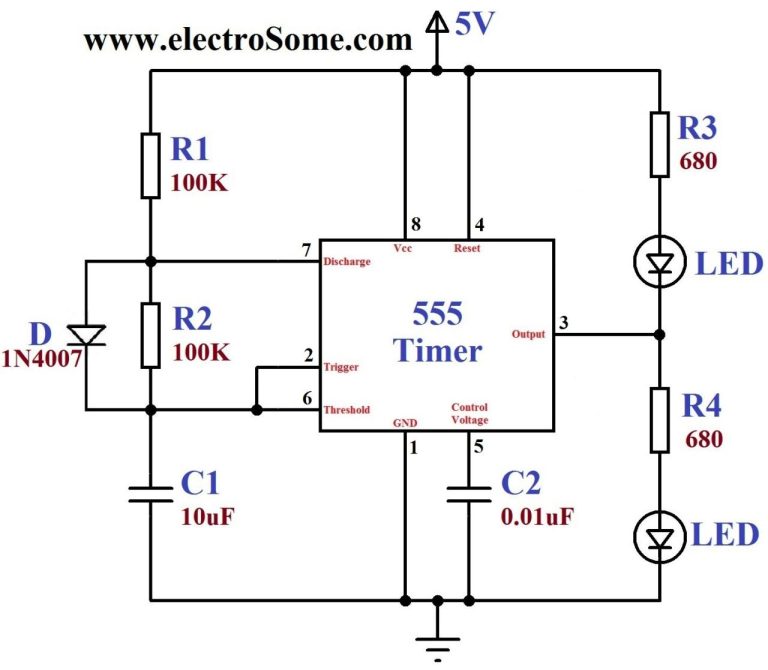 555 Timer Wiring Diagram