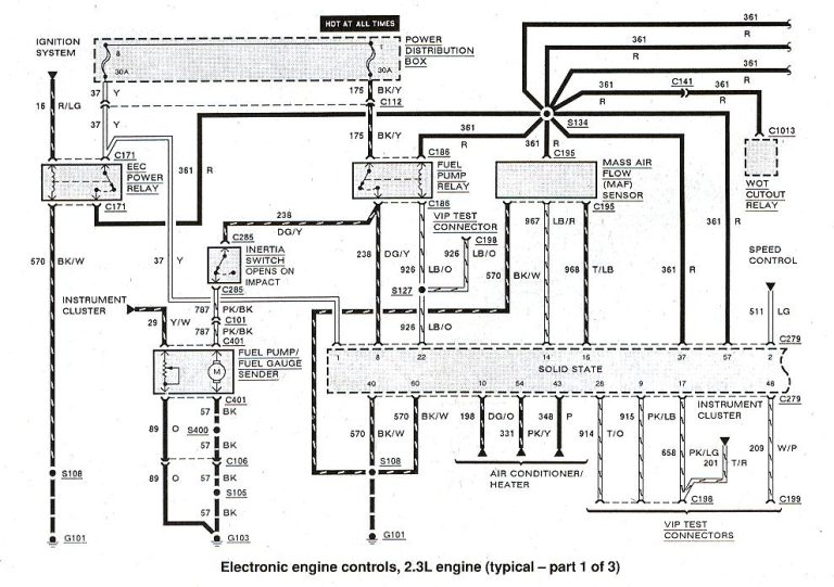 1989 Ford Ranger Wiring Diagram
