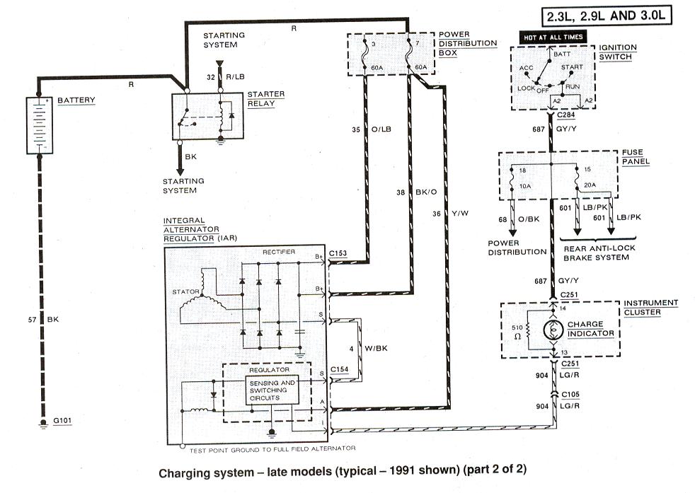 1991 Ford ranger radio wiring diagram