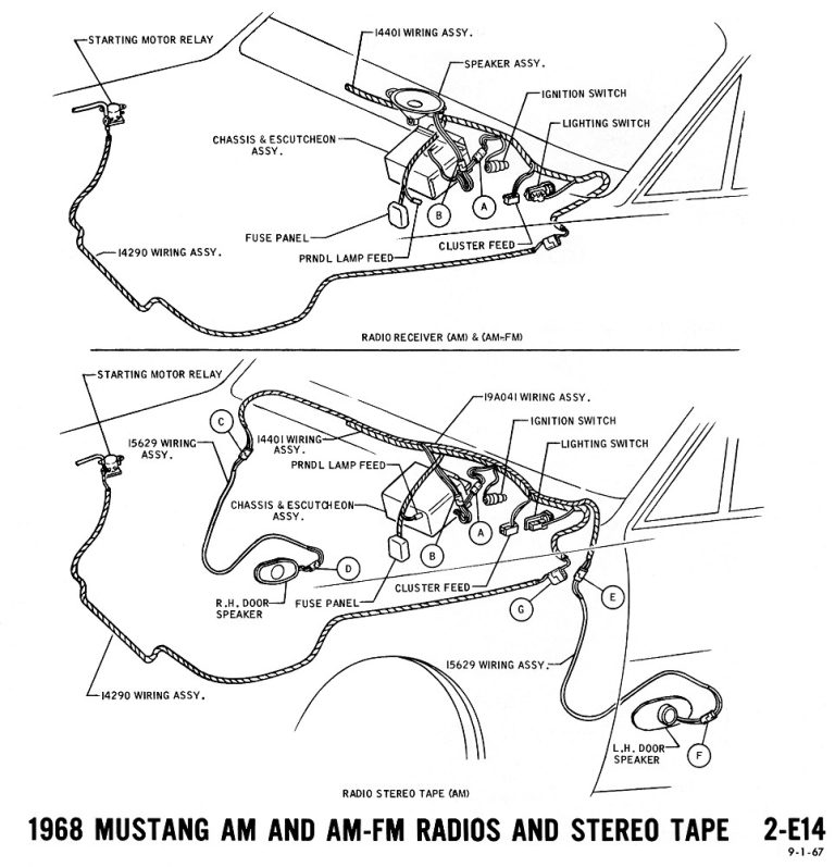 1968 Mustang Wiring Diagram Color