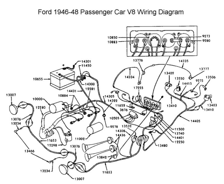 1952 Ford F1 Wiring Diagram