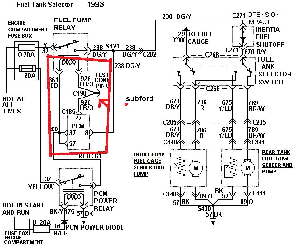 1997 Ford F150 Fuel Pump Wiring Diagram