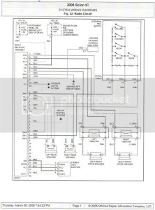 2008 Scion Tc Radio Wiring Diagram Wiring Schema