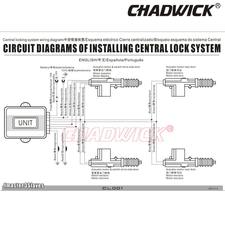 5 Wire Central Locking Actuator Wiring Diagram