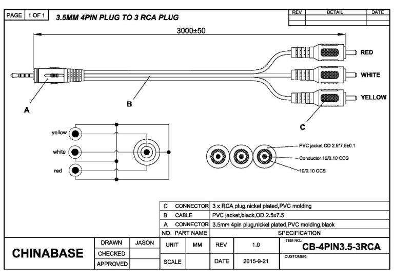 5 Pin Din To Rca Plug Wiring Diagram
