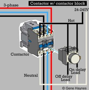How to wire contactor block