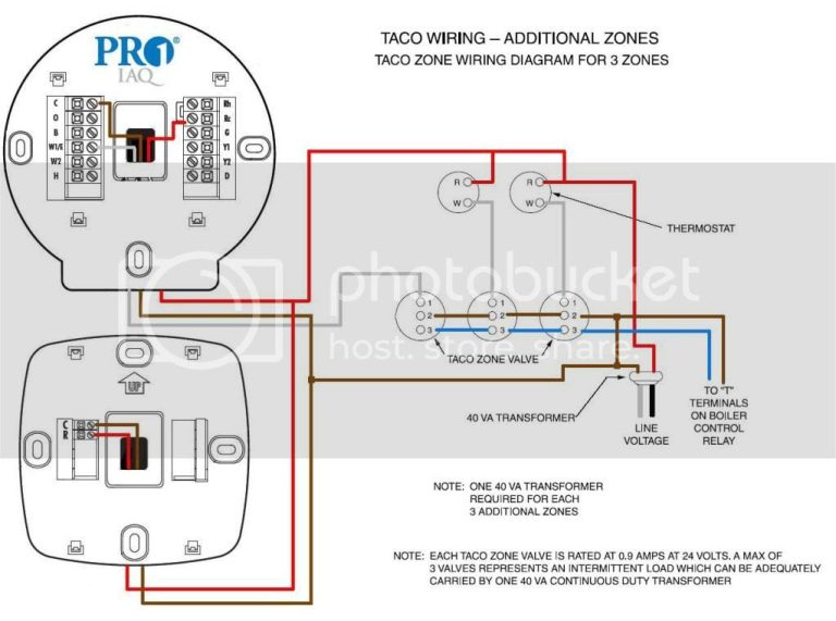3 Wire Taco Zone Valve Wiring Diagram