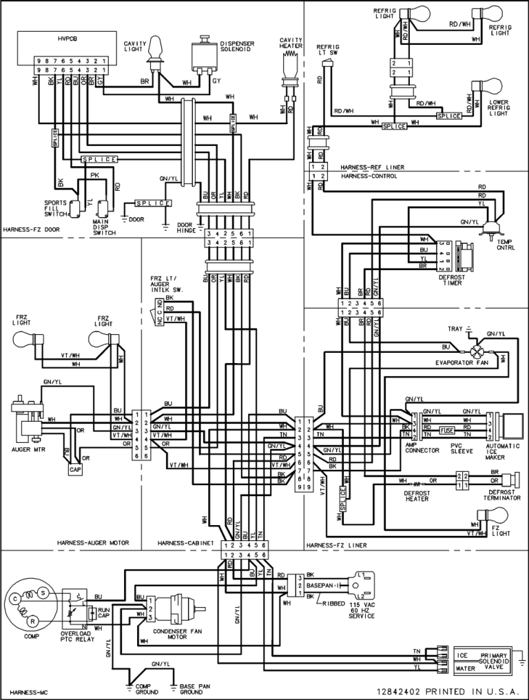 Domestic Refrigerator Wiring Diagram
